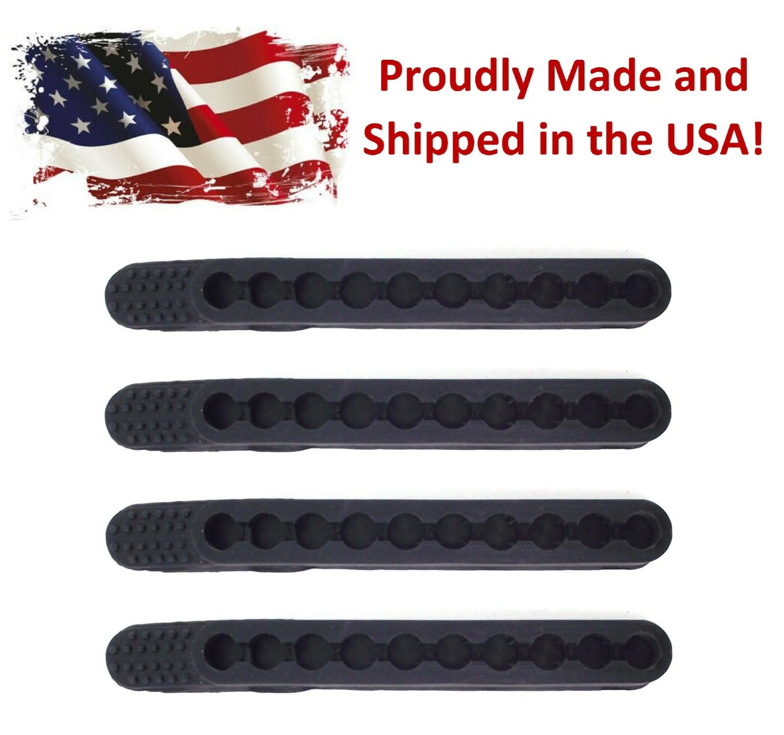 New 4 Pack Bullet Strip .22 LR Caliber Load Your Rounds Quick With Speed .17 HMR