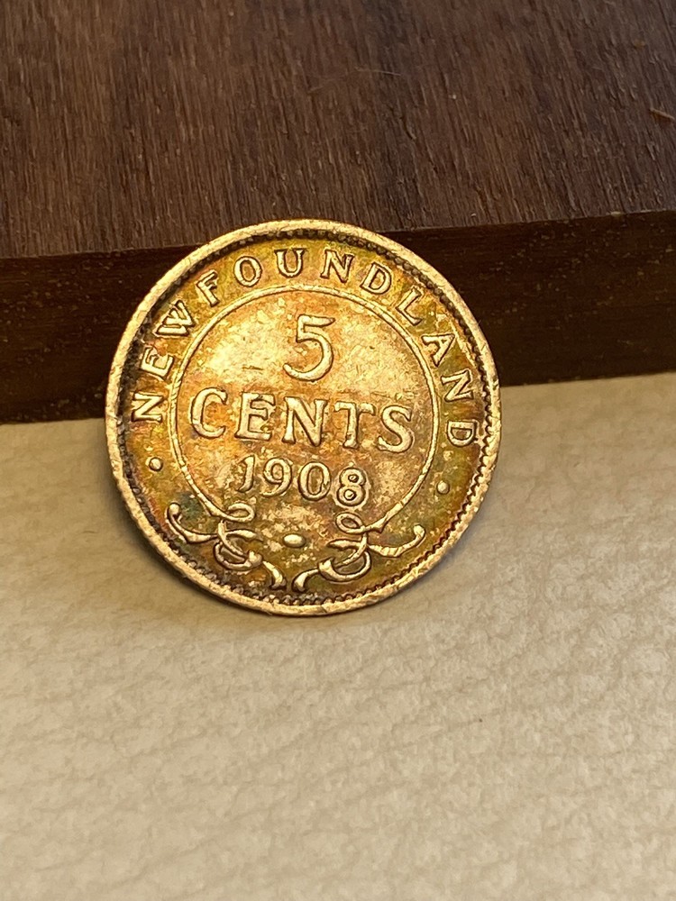 1908 Newfoundland 5 Cent