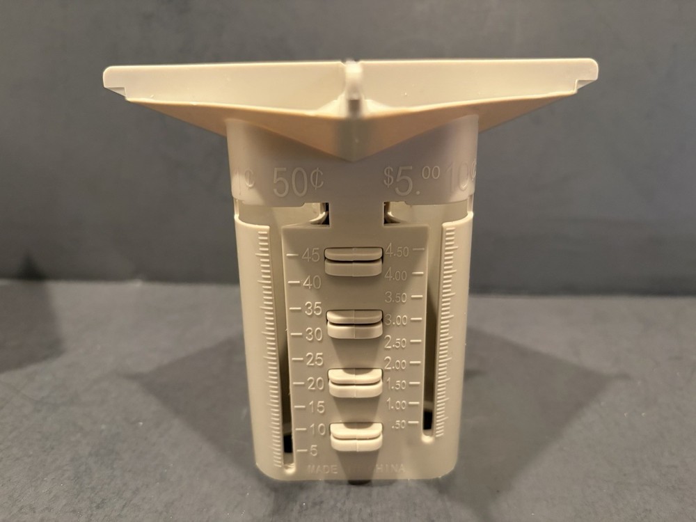 Nadex Small Coin Sorting Tube Beige
