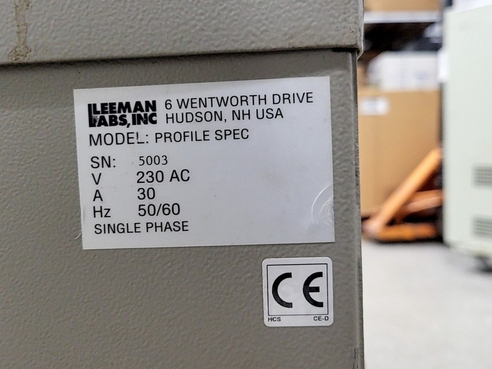 LEEMAN LABS INC Profile Spec Inductively Coupled Plasma Spectrometer SEE NOTES