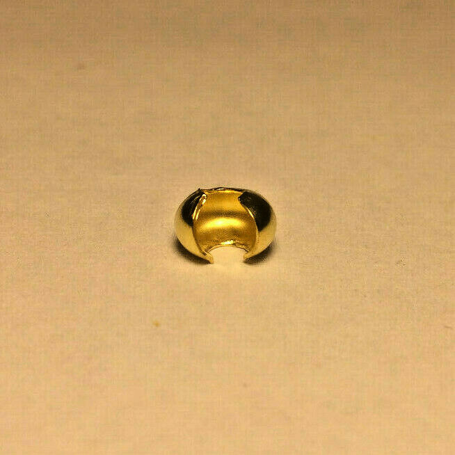 New Unfinished Brass Ball Pull For #6 Beaded Pull Chain, 1/4" Diameter #BC604