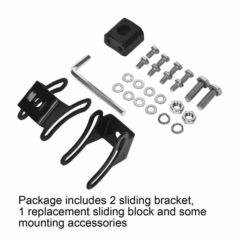 4PCS Mounting Base Bracket LED Light Bar Slide Mount Bracket Universal