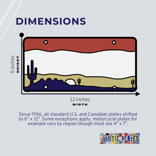 Craft/Worn Set of Route 66 License Plates