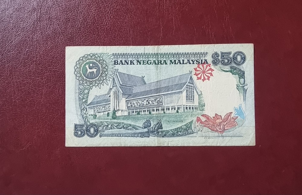 malaysia 50 ringgit 1991