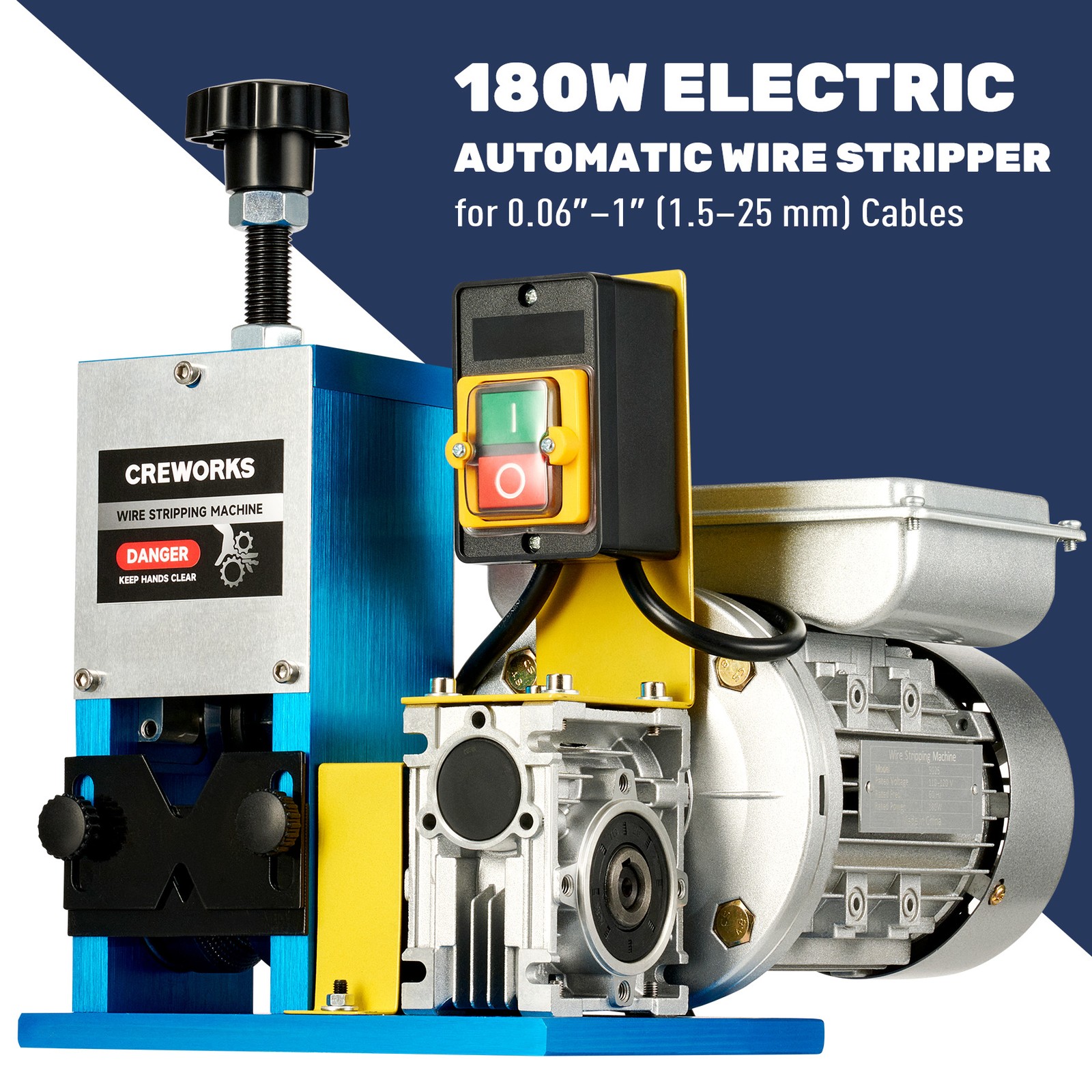 Secondhand Automatic Wire Stripping Machine for 0.06"-1" Scrap Wire Recycling