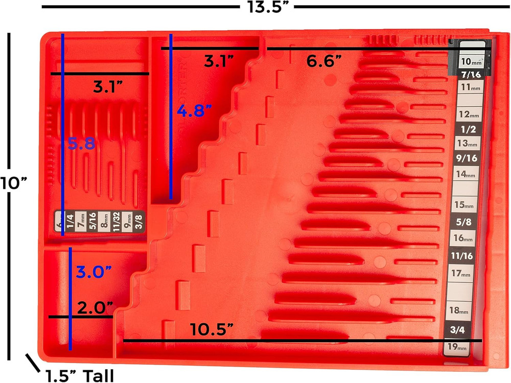 Wrench Organizer - Red