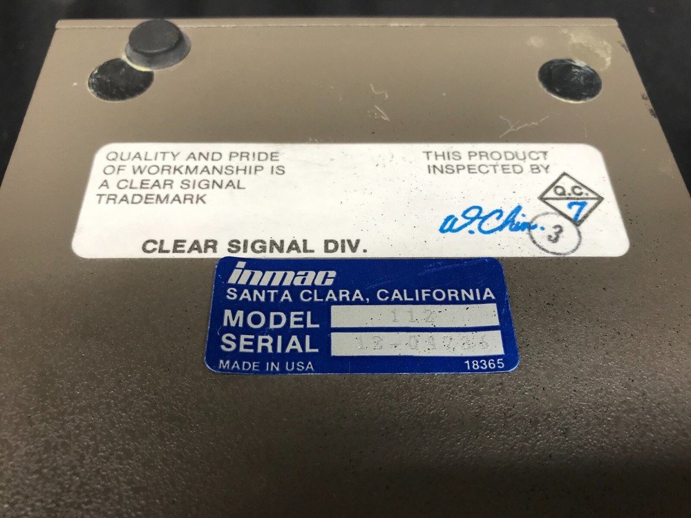 Vintage Inmac Model 112 Micro T-Switch - Fair Condition