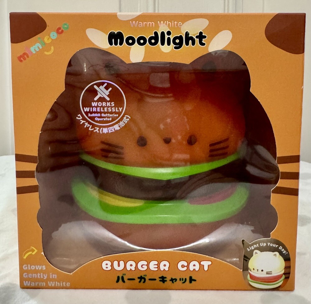 Mimicoco Warm White Moodlight BURGER CAT