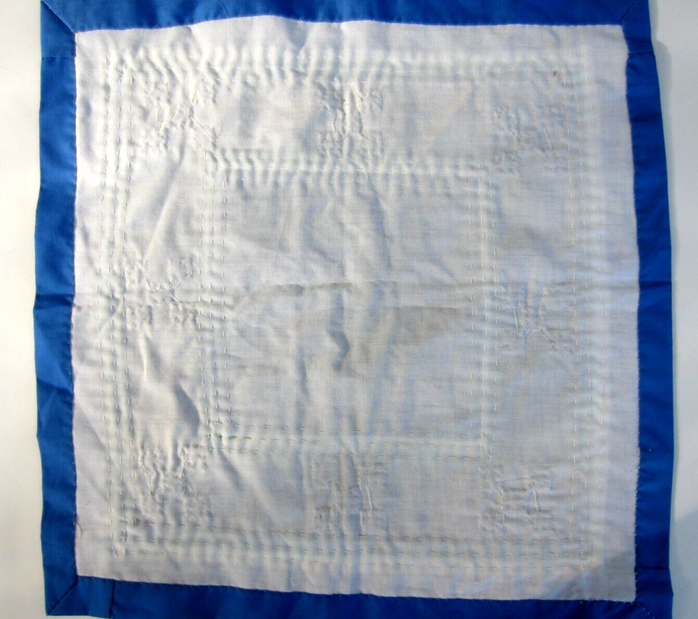 Hmong Geometric Patterned Reverse Applique Needlework Paj Ntaub Panel 15.5"x16"