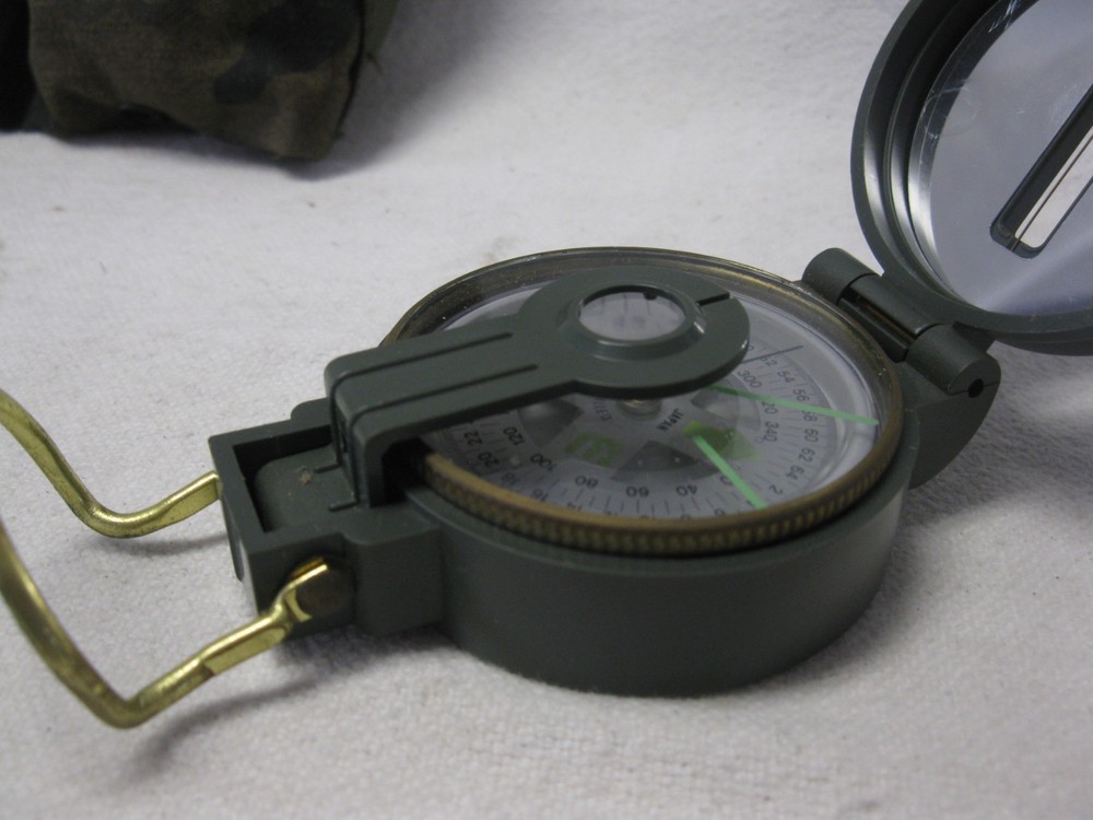 Engineer Lensatic Compass With US Camo Pouch