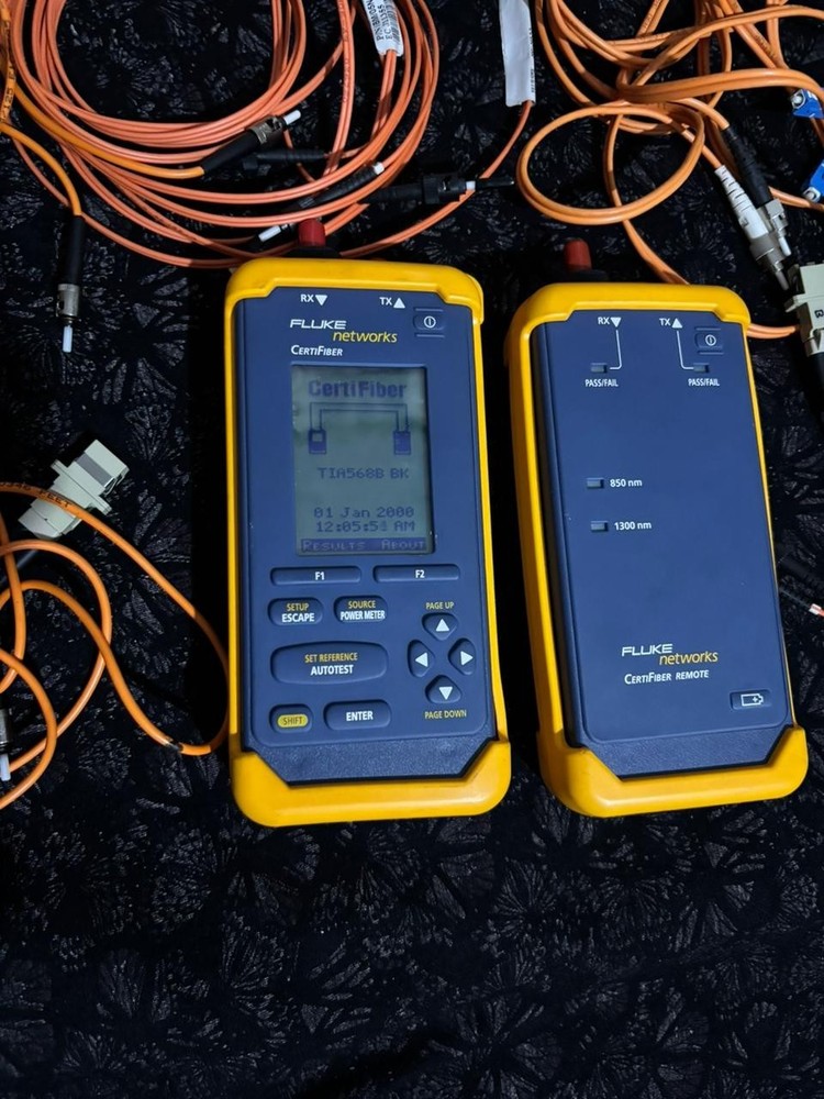 Fluke Networks Certifiber Multimode Fiber Optic Tool w Remote Unit