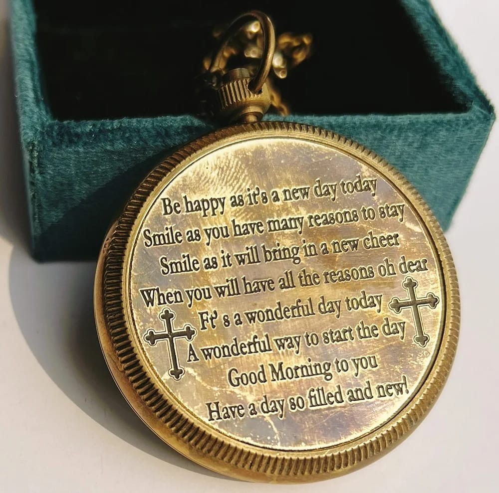 locket compass Brass Nautical Compass with Leather case, Handmade Compass, Gift