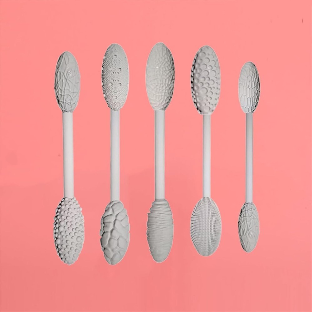 Texture Tool Set for Art Projects, 5 Piece Oval Pattern Rollers Kit,8336