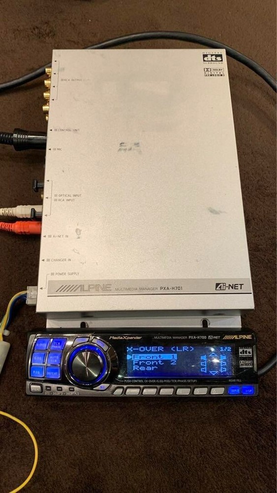 ALPINE PXA-H700 Digital Processor Set Car Audio Energization Operation Confirmed