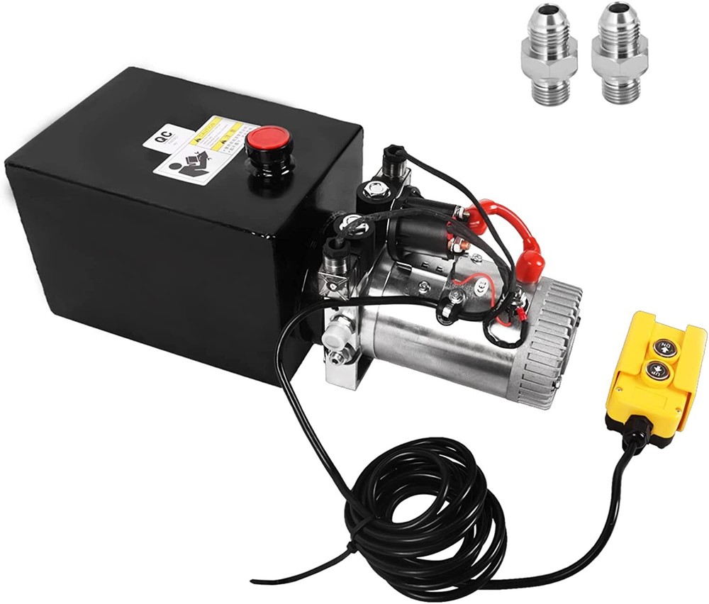 Hydraulic Pump 8 Quart Double Acting for Dump Trailer Forklifts Lifting Platform