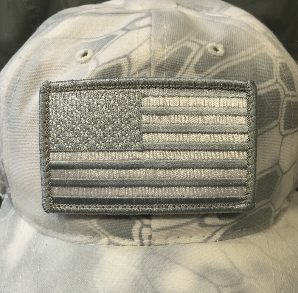 Subdued American Flag Patch for Kryptek Yeti Snow Camo