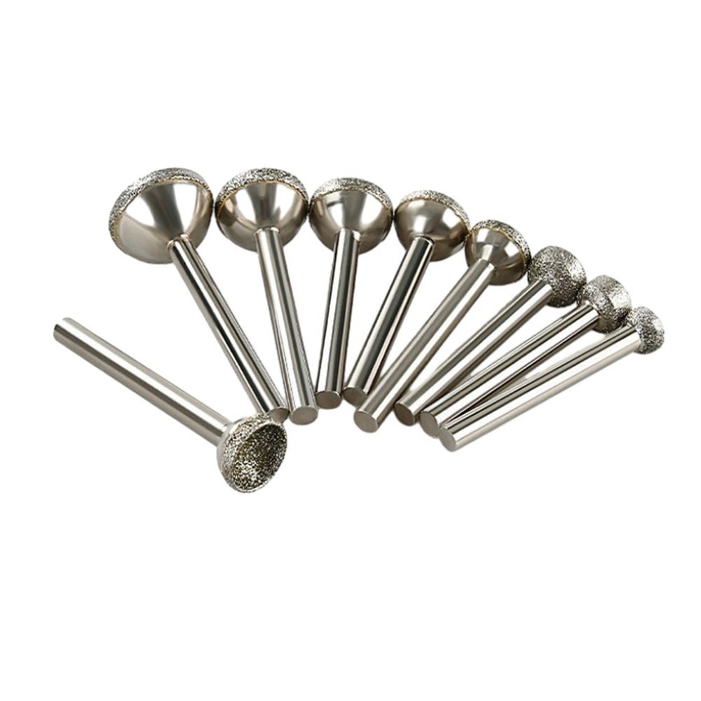 Diamond Mounted Point Head Spherical Concave Coarse Grinding Bit for Jade Amber