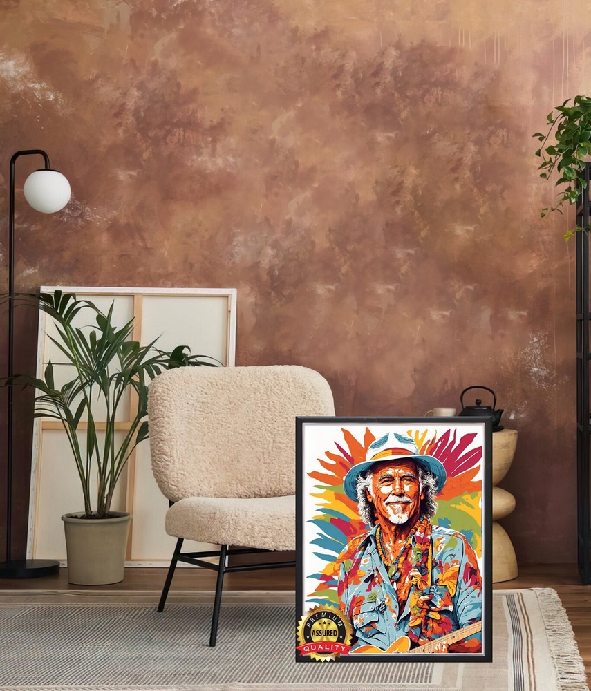 Jimmy Buffett - Art To Be Signed By Artist - Metal Sign 11 x 14