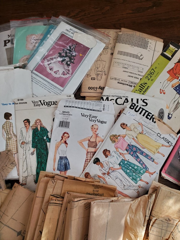 Huge Lot Partial Patterns Envelopes Cut Uncut Scrapbooking Ephemera Junk Journal