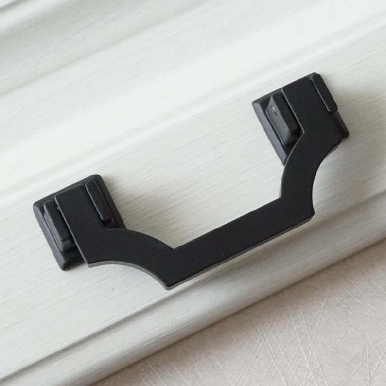 Bail Pull Dresser Pulls Drawer Knobs Handles Black Pulls Drop Modern Handle Pul