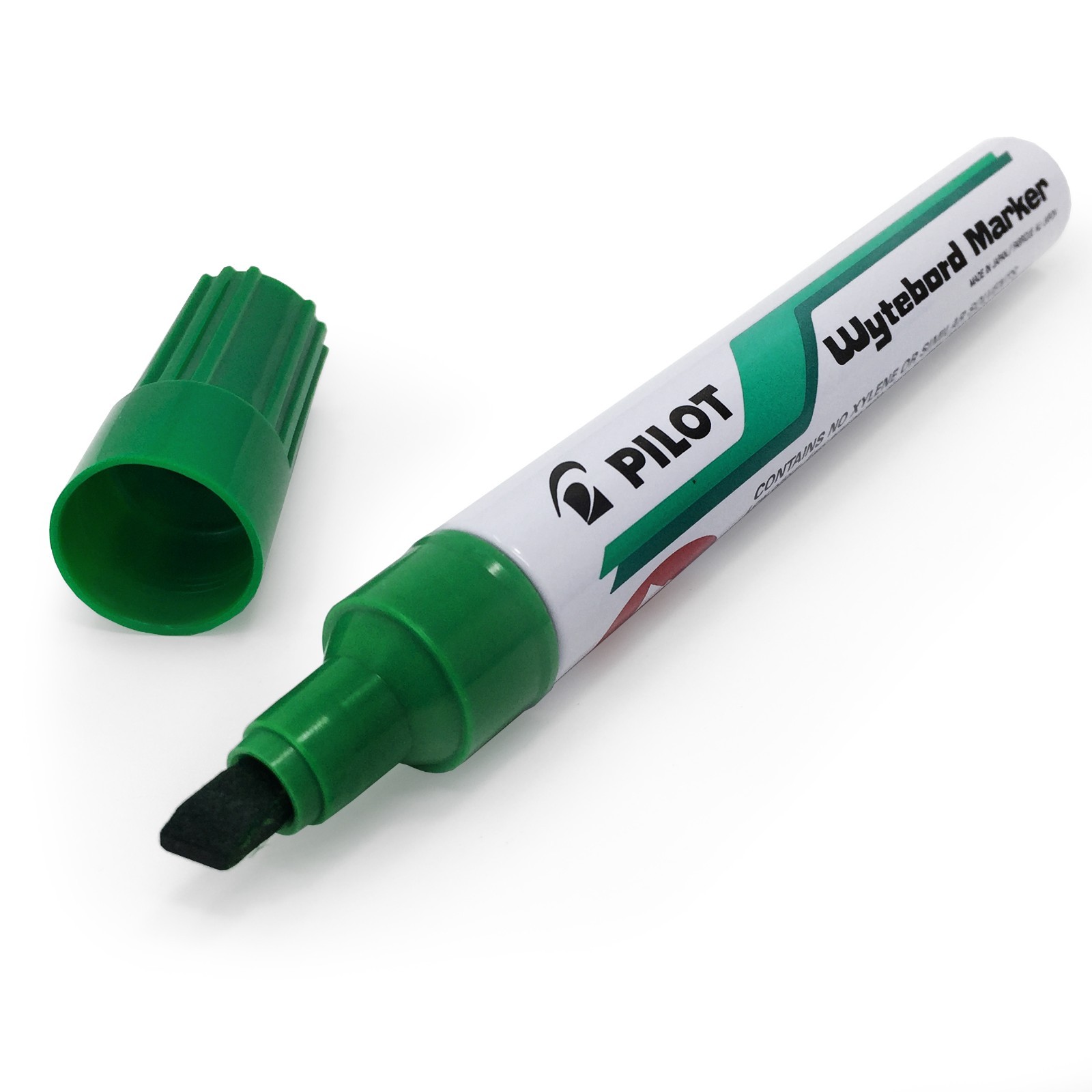 Pilot Whiteboard Marker Pens Dry Wipe Green Pack of 12 and Free Refill Ink