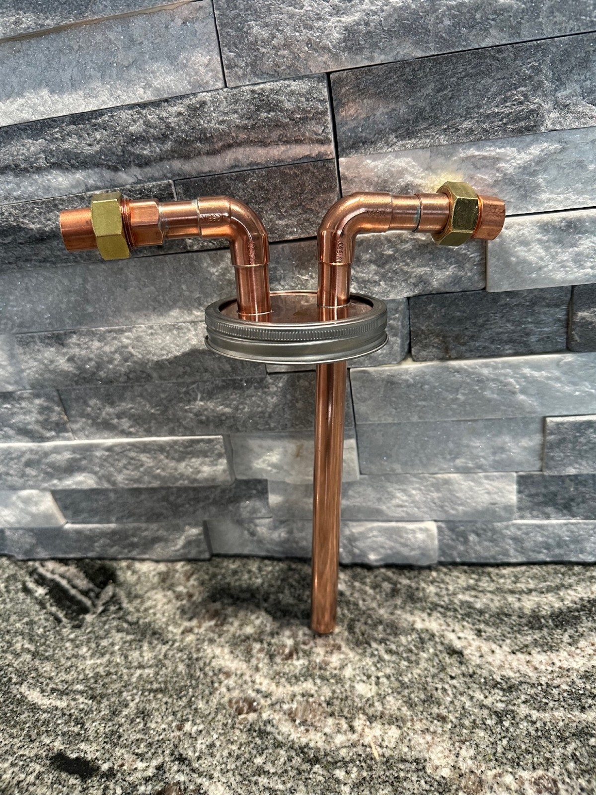 CoProof 1/2” Mason Jar Thumper Mouth With Fitting for Distill A5