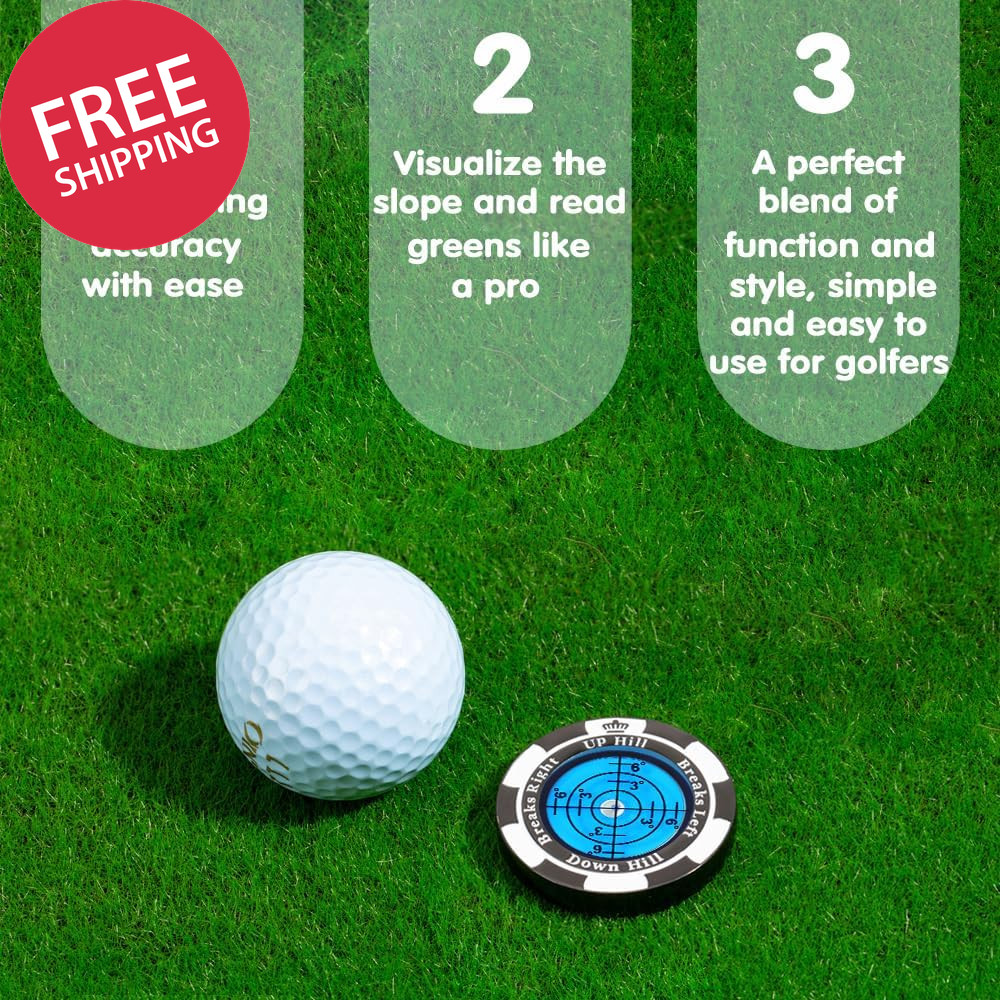 Golf Ball Marker Green Reader High Precision Slope Putting Aid Alignment Tool