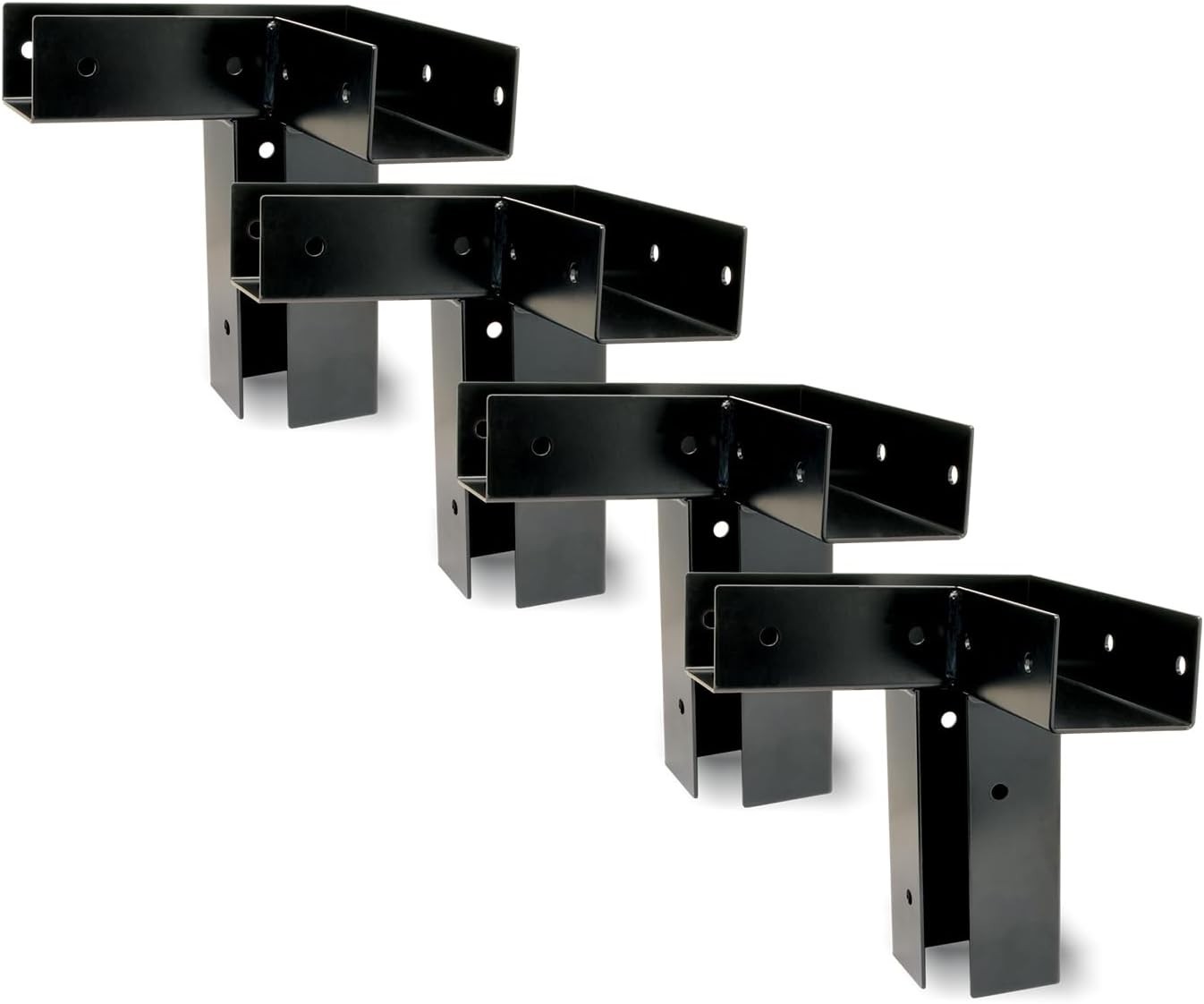 HME Blind Platform Brackets - 4 Pack, Black, HME-PB-4PK
