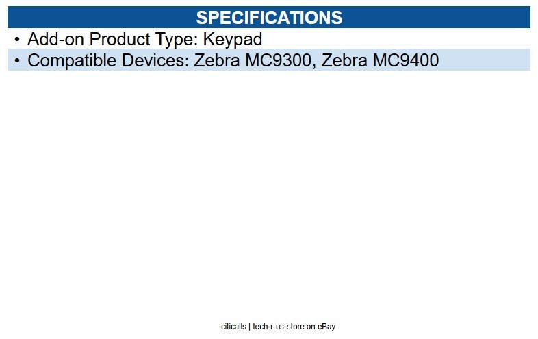 Zebra KYPD-MC9329NMR-01 keyboard Mobile Computer