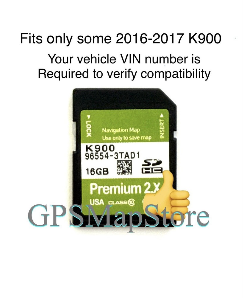 2016-2017 K900 GPS Navigation Memory SD Card U.S Map *Please Read Description