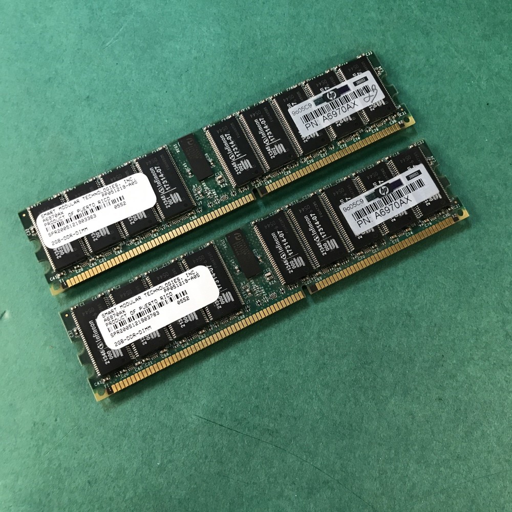 HP A6970AX Smart Modular (2x2GB) DDR 266MHz PC 2100 ECC  Server Memory Integrity