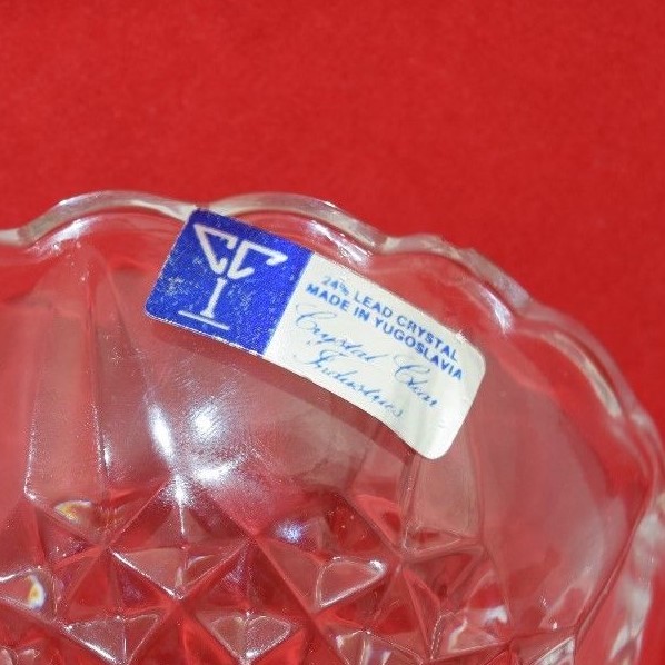 Crystal Candy Dish 24% Full Lead Crystal - Small Chip