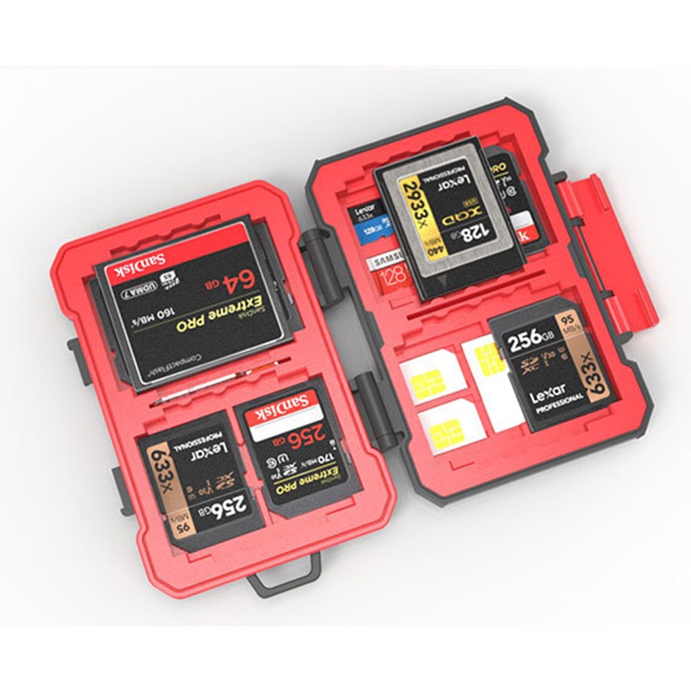 Camera Memory Card Box SD Card Protection Box Waterproof Anti-fall Storage Box.