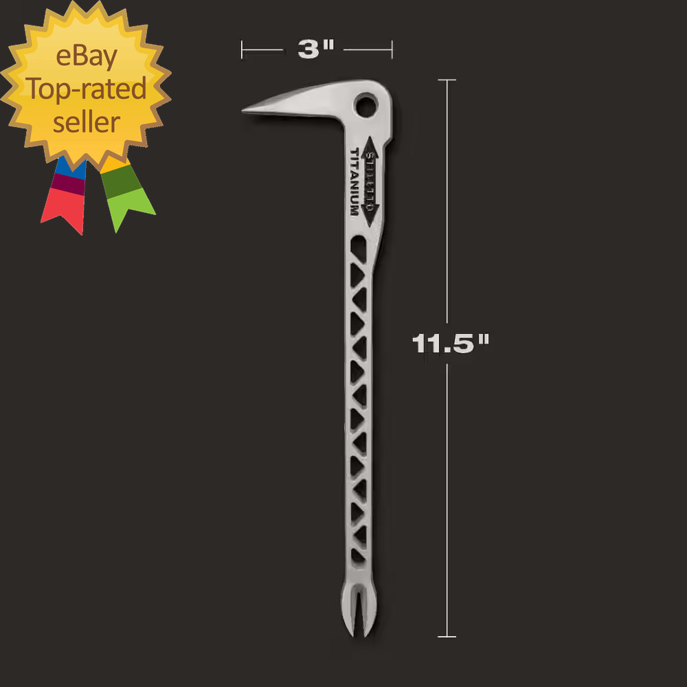 12 In. Titanium Clawbar Nail Puller with Dimpler