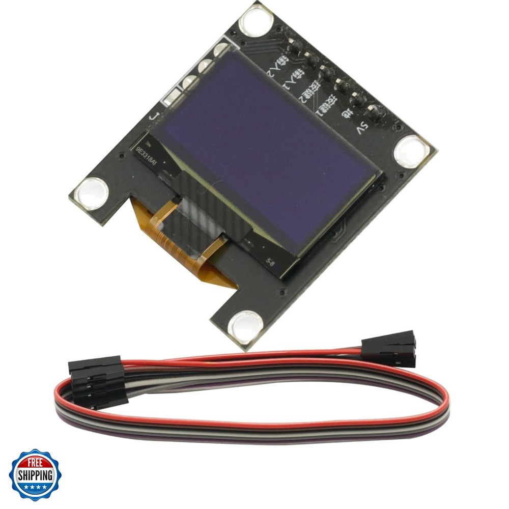 0.96" OLED Music Spectrum Display Analyzer Stereo Audio Amplifier Level Indic...