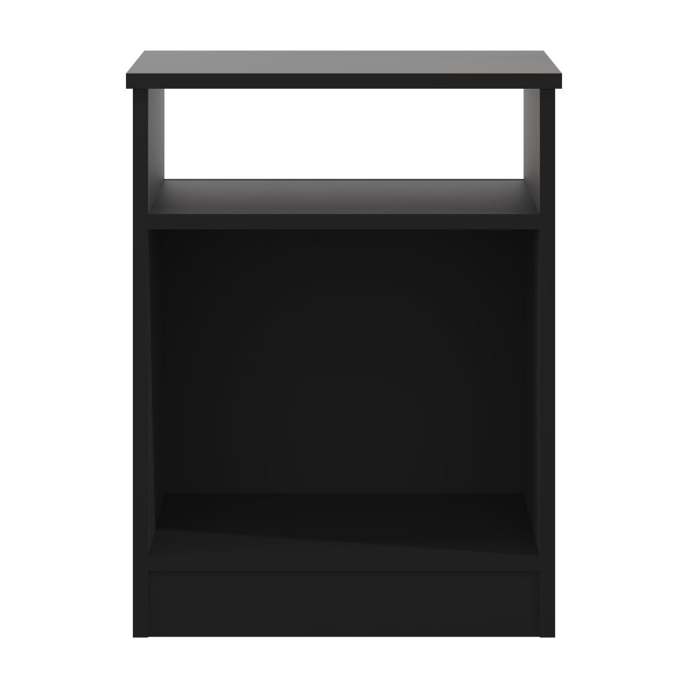 Ardent Open Shelf Nightstand, Black