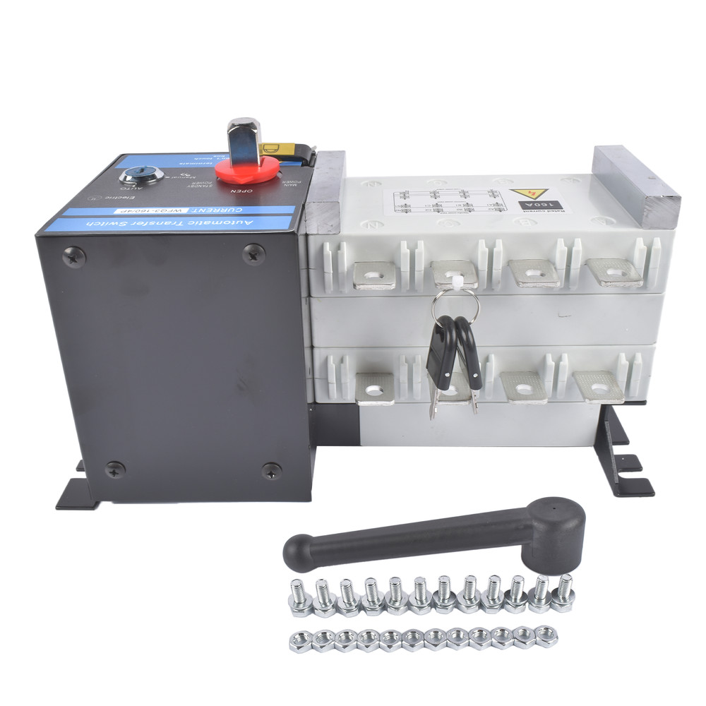 Industrial Automatic Transfer Switch 4P 160A 110V or 220V High Quality Plastic