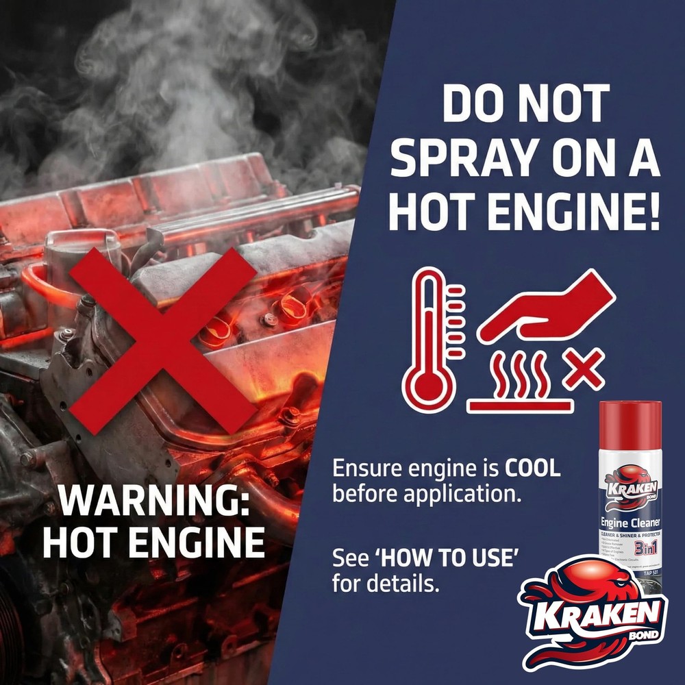Engine Cleaner Spray 2x12.3 fl. Oz Engine Degreaser for Engine Bay, Gunk, an...