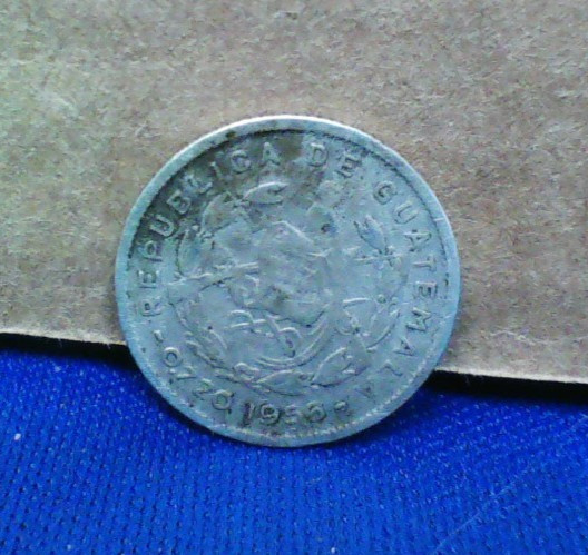 Guatemala Silver 5 Centavos 1956