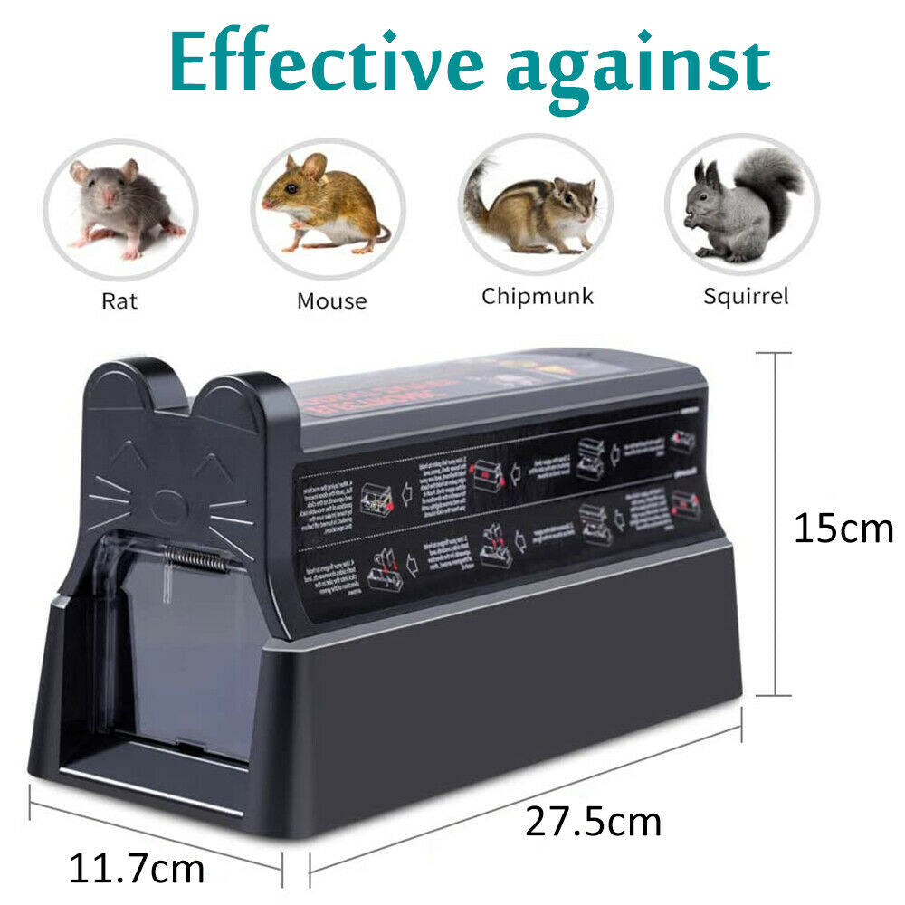 Electronic Mouse Trap Victor Control Rat Killer Pest Electric Rodent Zapper US