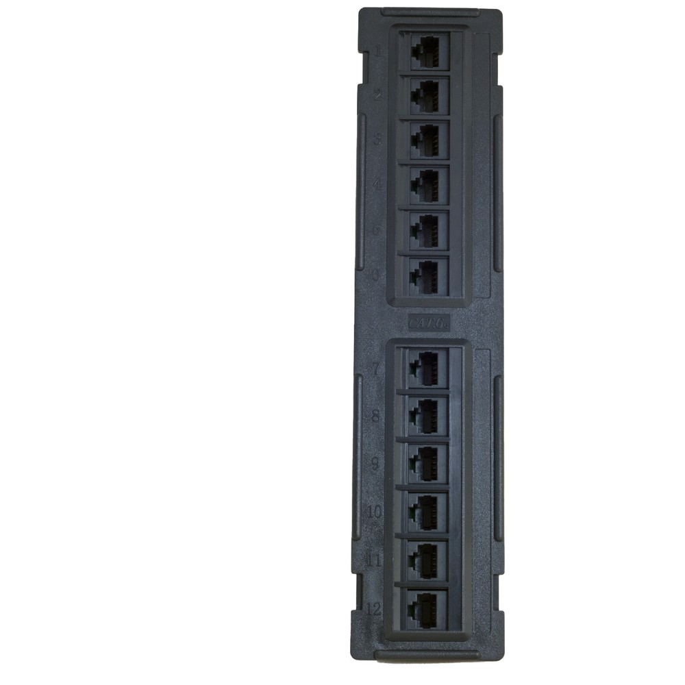 Cat6 12 Port Patch Panel 2 Pcs Pack Free Shipping Tuff Jacks Quality