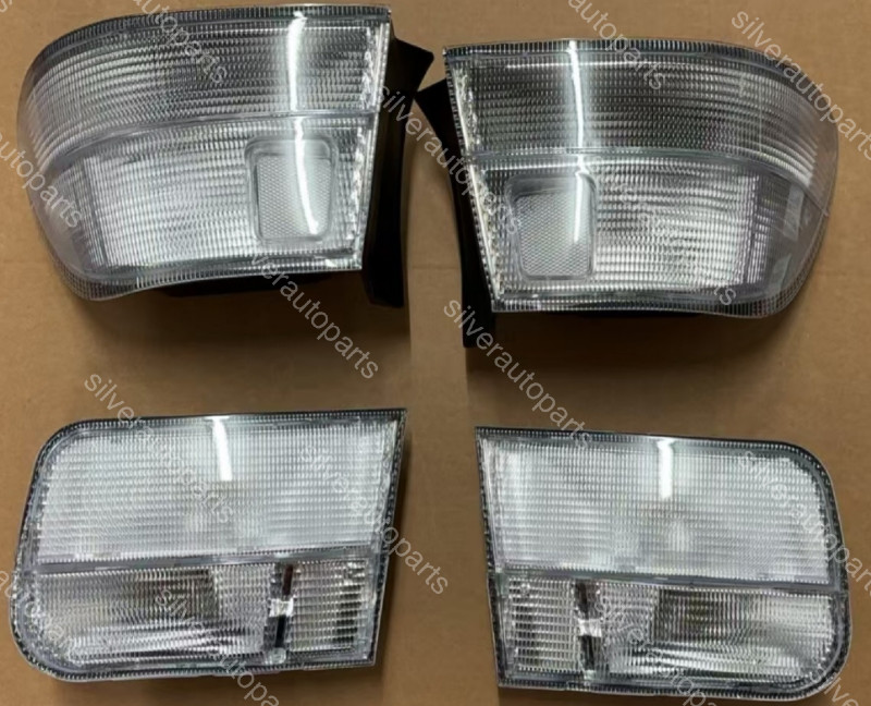 JDM EK All Clear 4PCS Rear Tail Light EX Si For 1996-2000 Honda Civic 2D Coupe