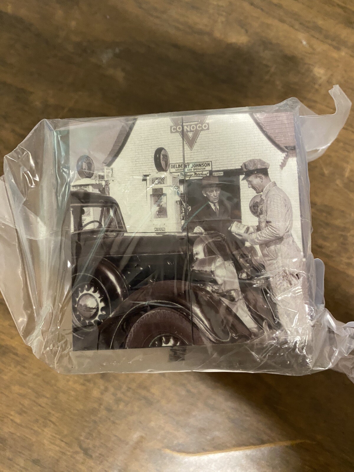 Vintage Conoco Cube Photo Puzzle Oil Petroleum Collectible