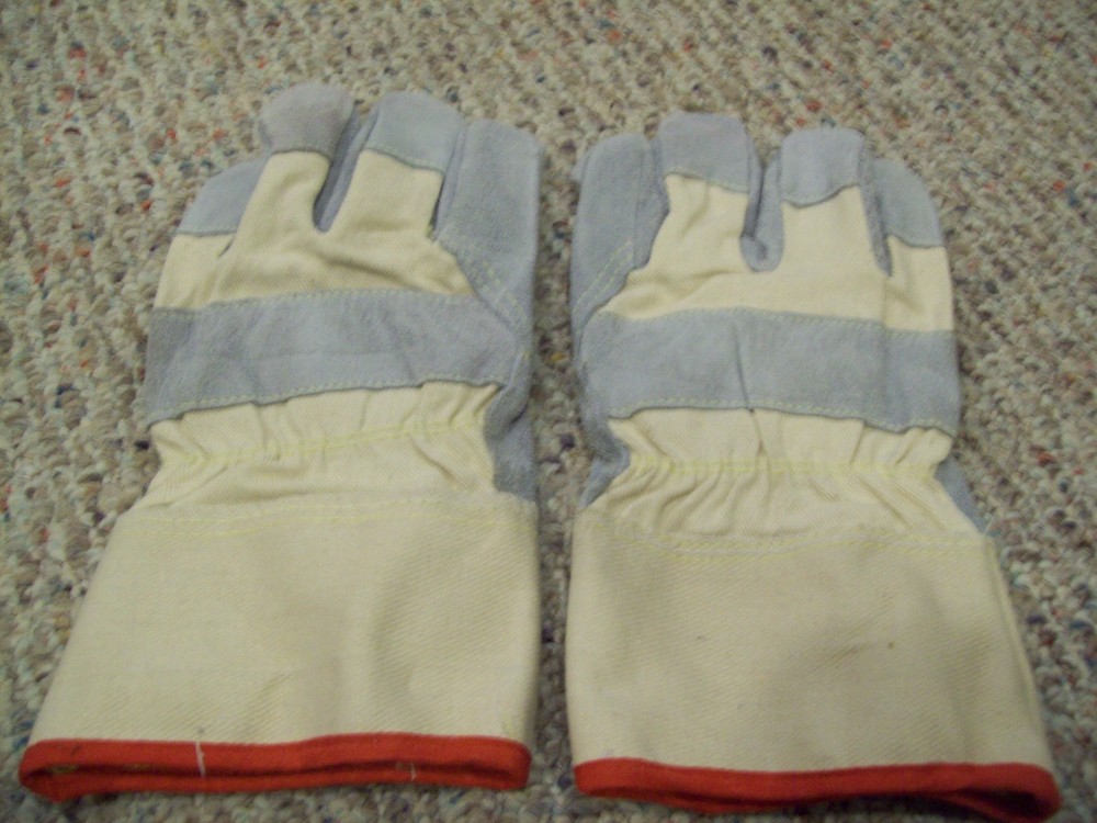  Leather Palm Work Gloves 95-547 Size 9 Large 6pair