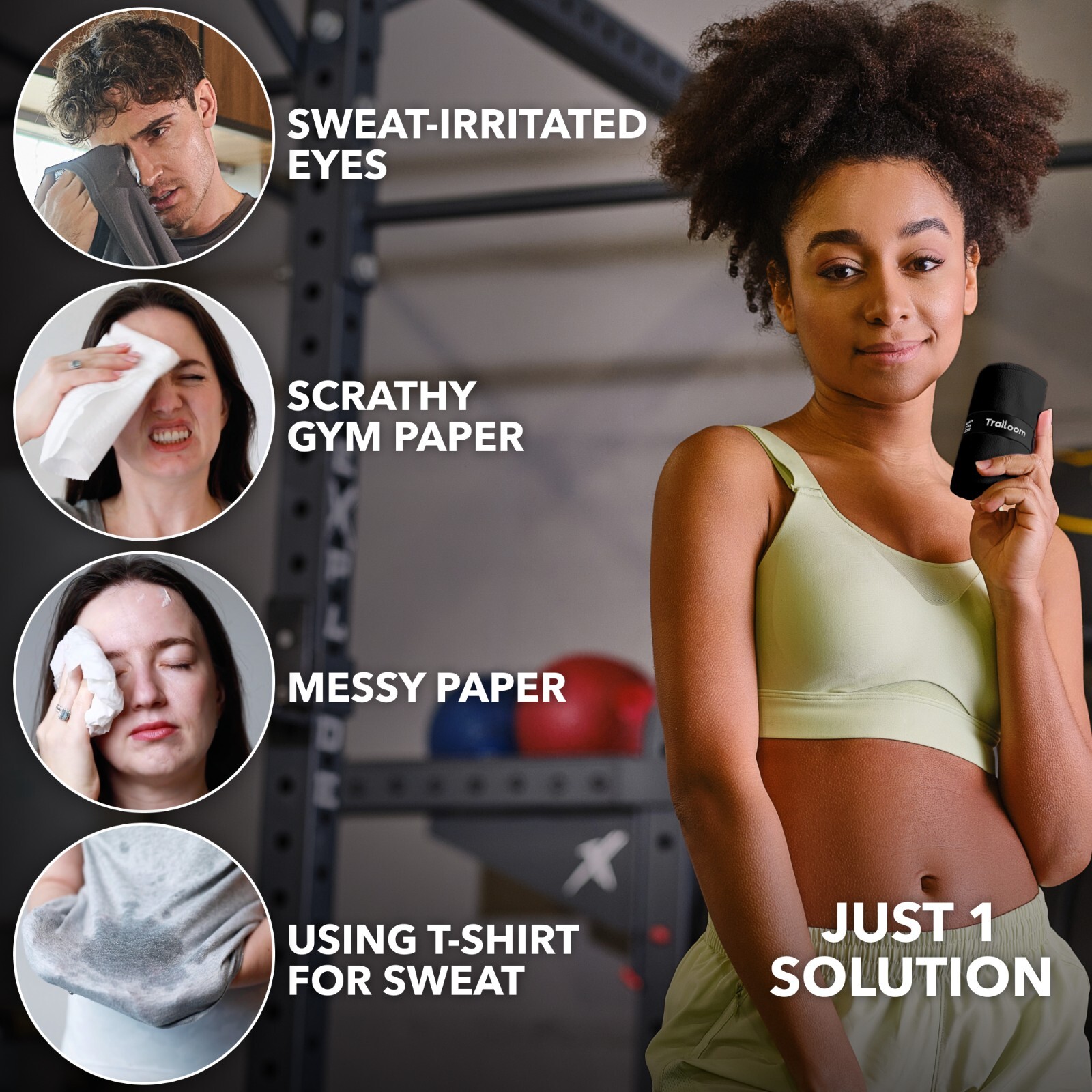 Microfiber Gym Towels - Quick Dry, Highly Absorbing, Odor-Free, for Men & Women