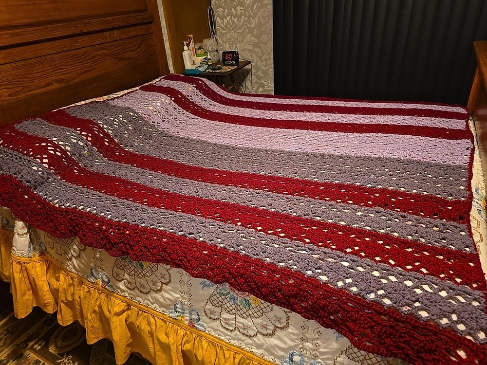 New Handmade Crocheted Afghan