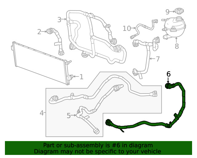 Genuine GM Coolant Hose 26331663
