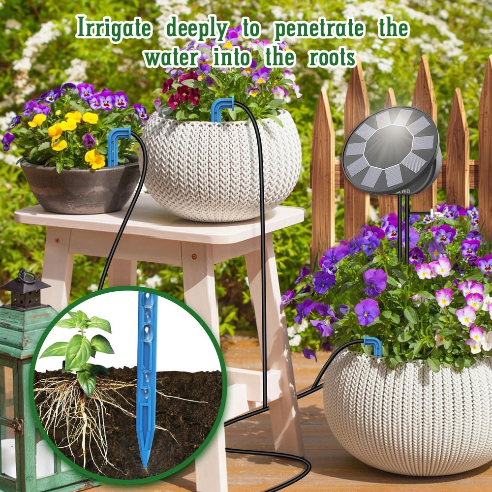Solar Automatic Drip Irrigation System Kit, DIY Irrigation System for Garden ...