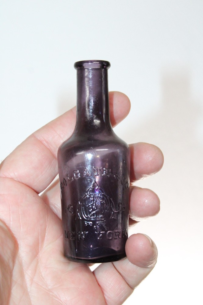 COLGATE & CO BOTTLE NEW YORK PURPLE 4''