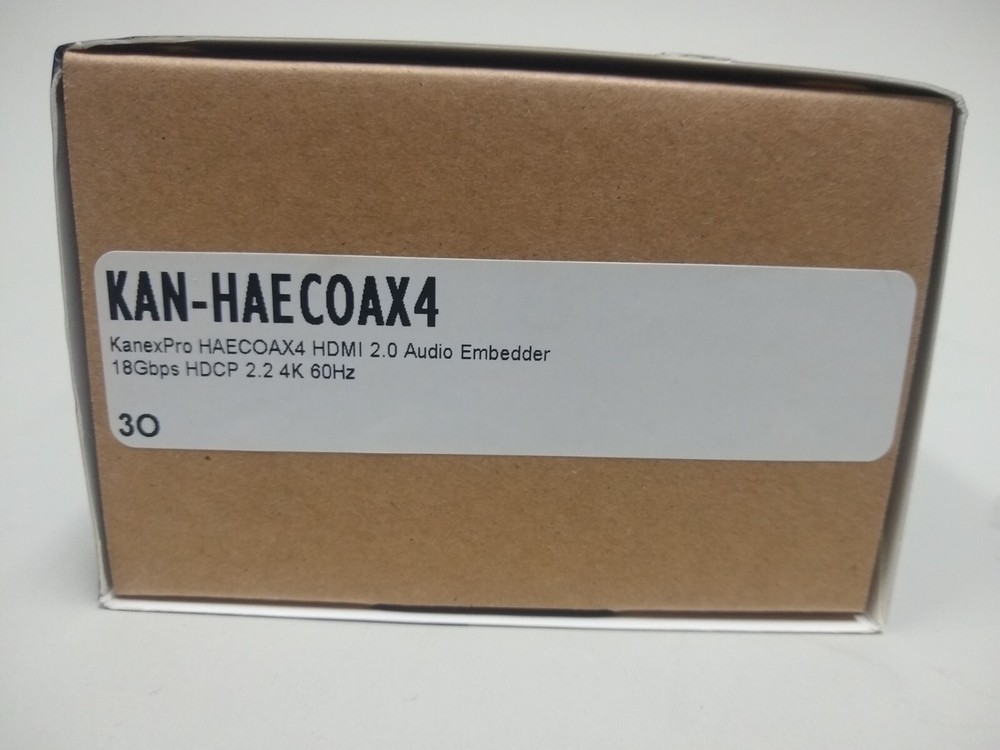KanexPro 4K HDMI 2.0 Audio Embedder - OPEN BOX - Unused